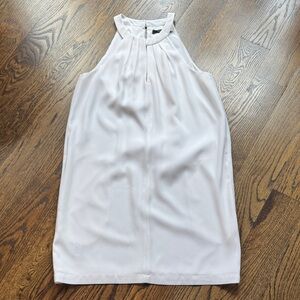 BCBGMaxAzria White Textured Fabric Dress